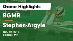 BGMR vs Stephen-Argyle Game Highlights - Oct. 12, 2019