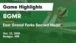 BGMR vs East Grand Forks Sacred Heart Game Highlights - Oct. 22, 2020