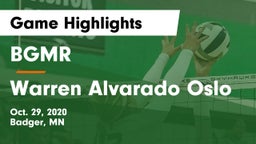 BGMR vs Warren Alvarado Oslo Game Highlights - Oct. 29, 2020