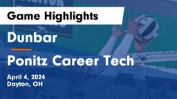 Dunbar  vs Ponitz Career Tech  Game Highlights - April 4, 2024