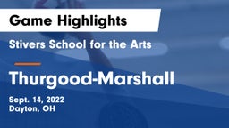 Stivers School for the Arts  vs Thurgood-Marshall  Game Highlights - Sept. 14, 2022