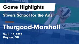 Stivers School for the Arts  vs Thurgood-Marshall  Game Highlights - Sept. 13, 2023
