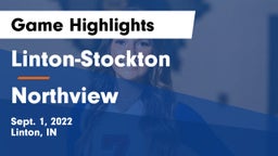 Linton-Stockton  vs Northview  Game Highlights - Sept. 1, 2022