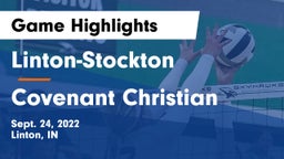 Linton-Stockton  vs Covenant Christian  Game Highlights - Sept. 24, 2022