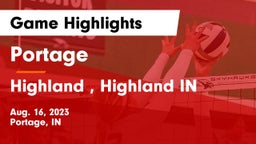 Portage  vs Highland , Highland IN Game Highlights - Aug. 16, 2023