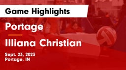 Portage  vs Illiana Christian   Game Highlights - Sept. 23, 2023