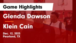 Glenda Dawson  vs Klein Cain  Game Highlights - Dec. 12, 2023