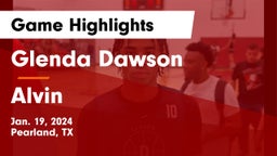 Glenda Dawson  vs Alvin  Game Highlights - Jan. 19, 2024