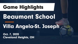 Beaumont School vs Villa Angela-St. Joseph  Game Highlights - Oct. 7, 2020