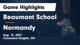 Beaumont School vs Normandy Game Highlights - Aug. 15, 2023