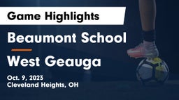 Beaumont School vs West Geauga  Game Highlights - Oct. 9, 2023