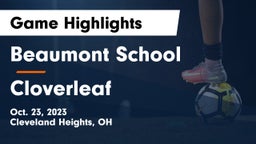 Beaumont School vs Cloverleaf  Game Highlights - Oct. 23, 2023