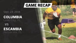 Recap: Columbia  vs. Escambia  2016