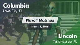 Matchup: Columbia  vs. Lincoln  2016
