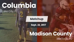 Matchup: Columbia  vs. Madison County  2017