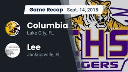 Recap: Columbia  vs. Lee  2018