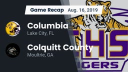 Recap: Columbia  vs. Colquitt County  2019