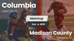 Matchup: Columbia  vs. Madison County  2019