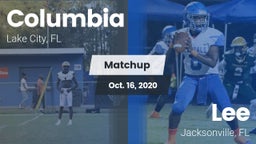 Matchup: Columbia  vs. Lee  2020