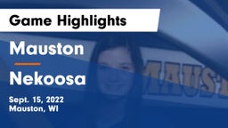 Mauston  vs Nekoosa  Game Highlights - Sept. 15, 2022