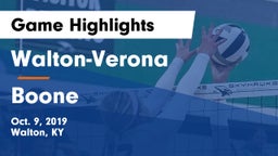 Walton-Verona  vs Boone Game Highlights - Oct. 9, 2019