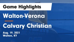 Walton-Verona  vs Calvary Christian  Game Highlights - Aug. 19, 2021