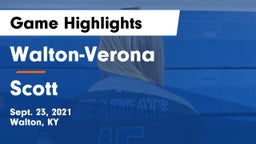 Walton-Verona  vs Scott  Game Highlights - Sept. 23, 2021
