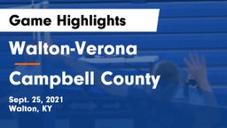 Walton-Verona  vs Campbell County  Game Highlights - Sept. 25, 2021