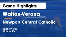 Walton-Verona  vs Newport Central Catholic  Game Highlights - Sept. 29, 2021