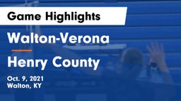 Walton-Verona  vs Henry County  Game Highlights - Oct. 9, 2021