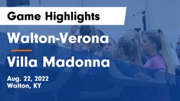 Walton-Verona  vs Villa Madonna  Game Highlights - Aug. 22, 2022