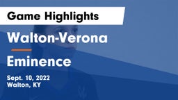 Walton-Verona  vs Eminence  Game Highlights - Sept. 10, 2022