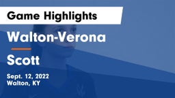 Walton-Verona  vs Scott  Game Highlights - Sept. 12, 2022