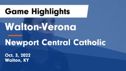 Walton-Verona  vs Newport Central Catholic  Game Highlights - Oct. 3, 2022