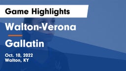 Walton-Verona  vs Gallatin  Game Highlights - Oct. 10, 2022