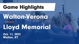 Walton-Verona  vs Lloyd Memorial  Game Highlights - Oct. 11, 2022