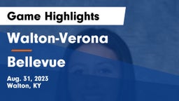 Walton-Verona  vs Bellevue  Game Highlights - Aug. 31, 2023