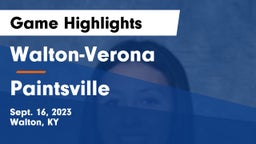 Walton-Verona  vs Paintsville  Game Highlights - Sept. 16, 2023