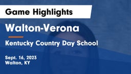 Walton-Verona  vs Kentucky Country Day School Game Highlights - Sept. 16, 2023