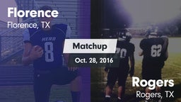 Matchup: Florence vs. Rogers  2016