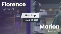 Matchup: Florence vs. Marion  2017