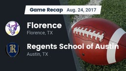 Recap: Florence  vs. Regents School of Austin 2017