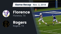 Recap: Florence  vs. Rogers  2018