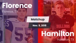 Matchup: Florence vs. Hamilton  2018