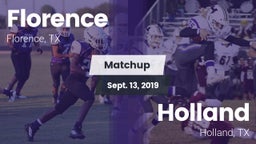 Matchup: Florence vs. Holland  2019