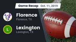 Recap: Florence  vs. Lexington  2019