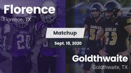 Matchup: Florence vs. Goldthwaite  2020