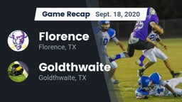 Recap: Florence  vs. Goldthwaite  2020