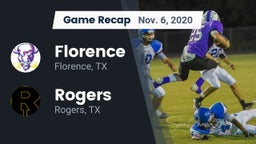 Recap: Florence  vs. Rogers  2020