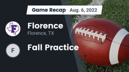 Recap: Florence  vs. Fall Practice 2022